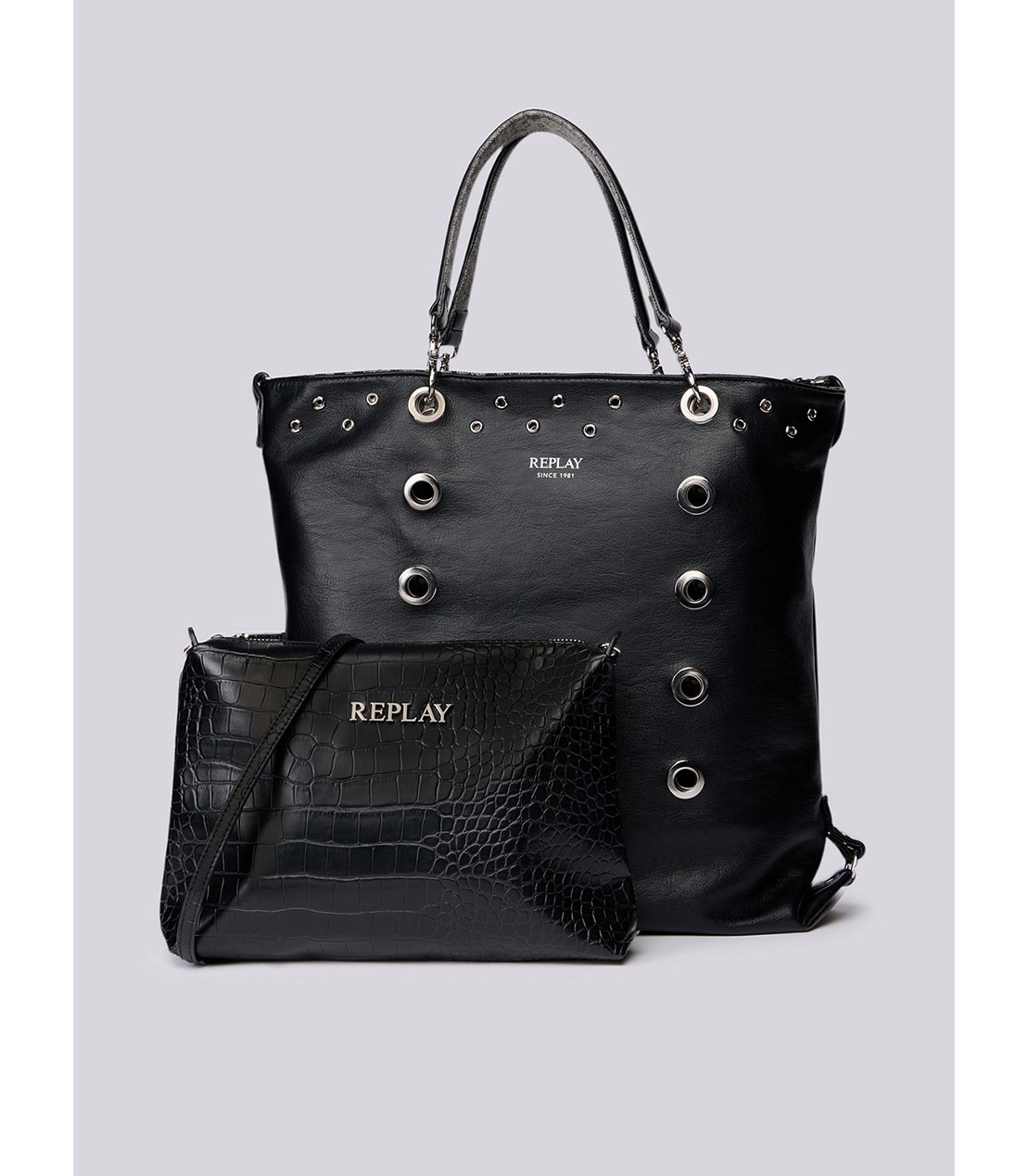 2イン1 リバーシブル＆ショルダー セットバッグ 詳細画像 ブラック 5